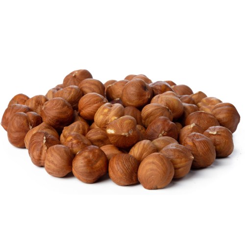 heap-raw-hazelnuts-isolated-white