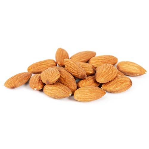 pile-fresh-raw-almonds-isolated-white-background